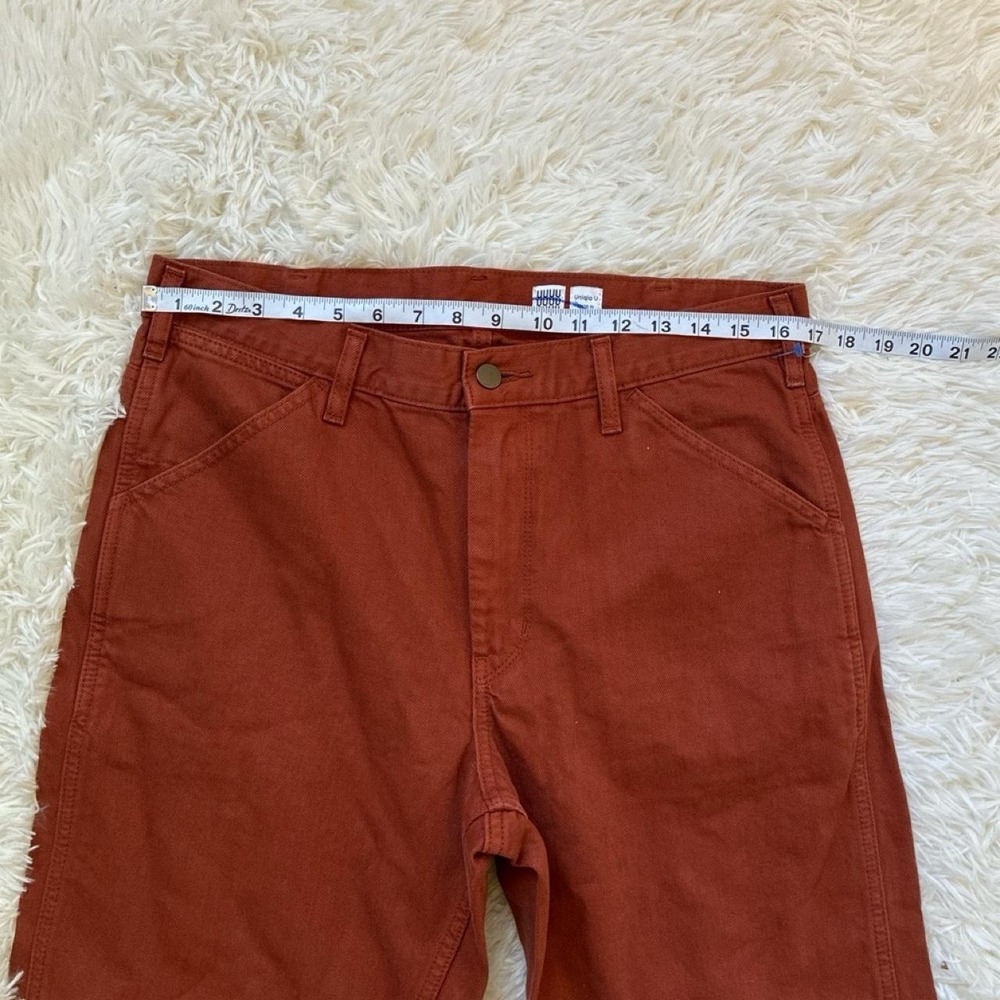 70s Retro Boho Uniqlo U orange chino pants - Picture 3 of 6